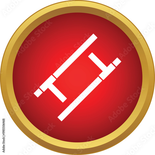 Tonfa weapons icon representing martial arts training and security