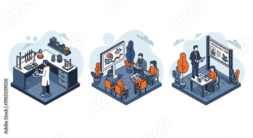 Science lab eco bio edu study work learn pro set art map web app kit