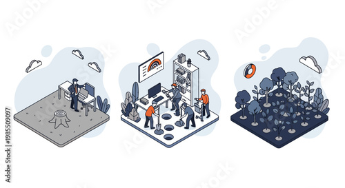 Team Plant New Tree Grow Wood And Save Earth Now Fast Life Work Do Go