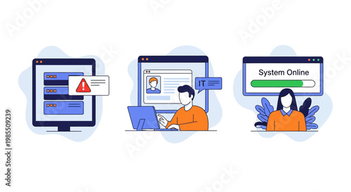 IT tech fix net work fast and safe web site is now back up and online