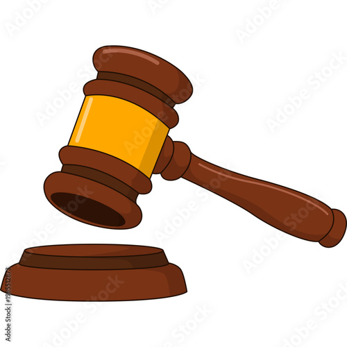 Judge Gavel Illustration