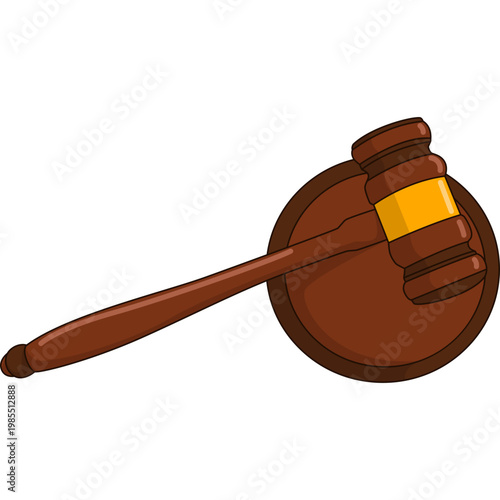 Judge Gavel Illustration
