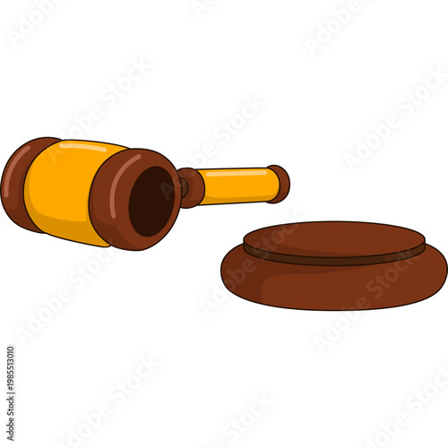 Judge Gavel Illustration
