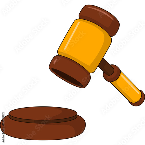Judge Gavel Illustration