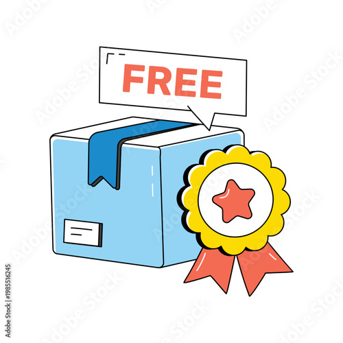 An editable design icon of free shipment 
