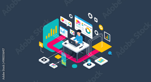 A calming and sophisticated deep blue color background evoking feelings of trust, stability, and professionalism, perfect for website design or market