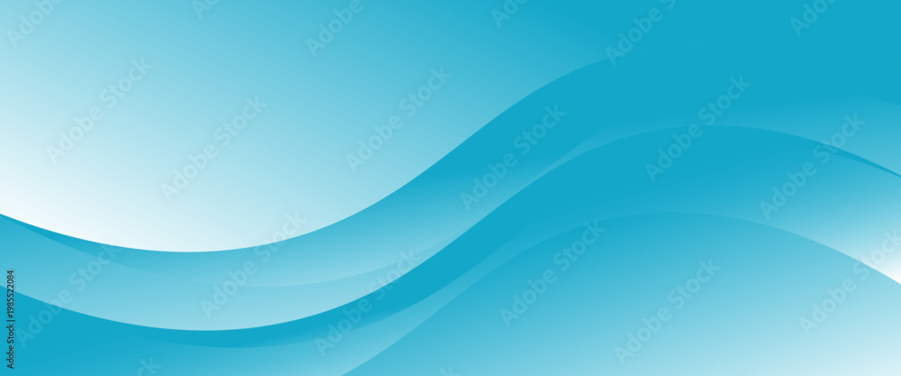 Obraz premium Blue and white business wave banner background. vector illustration eps 10