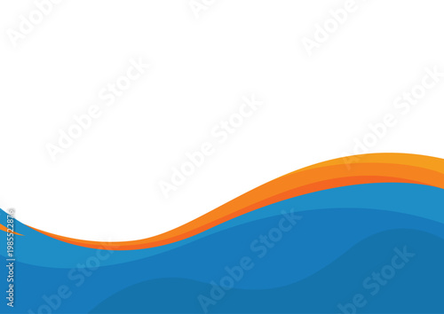 Abstract Wavy Background with Dynamic Curves and Copy Space