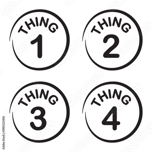 Thing 1 2 3 4 SVG Bundle, Thing 1 Thing 2 SVG, Thing 1 Thing 2 Vector, Thing clipart, Family Tshirts, Cricut File, Silhouette,