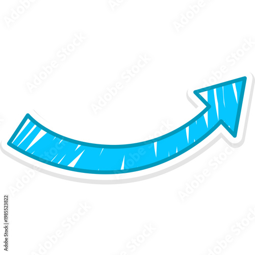 Cute Arrow Doodle Sticker