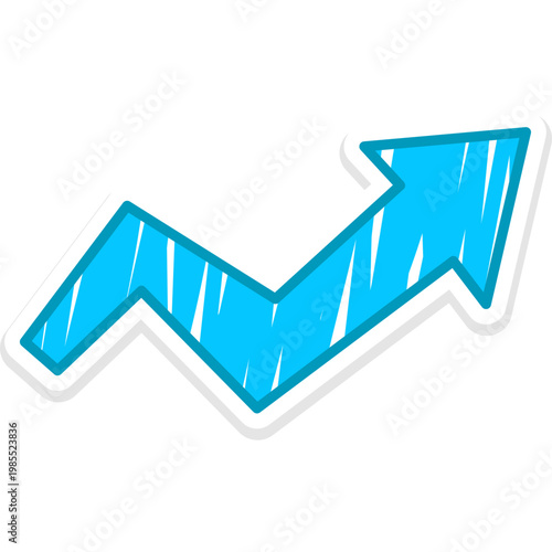 Cute Arrow Doodle Sticker