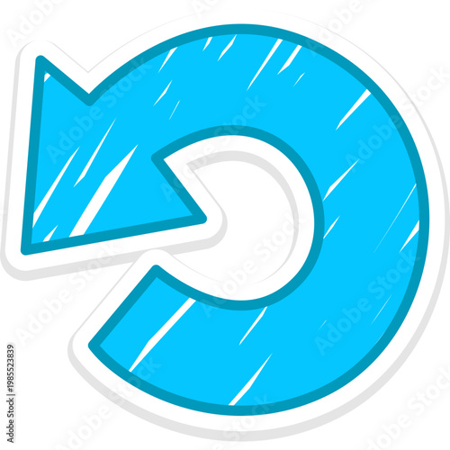 Cute Arrow Doodle Sticker