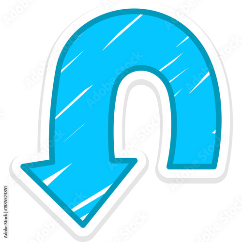 Cute Arrow Doodle Sticker