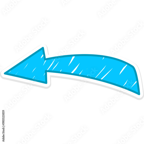Cute Arrow Doodle Sticker