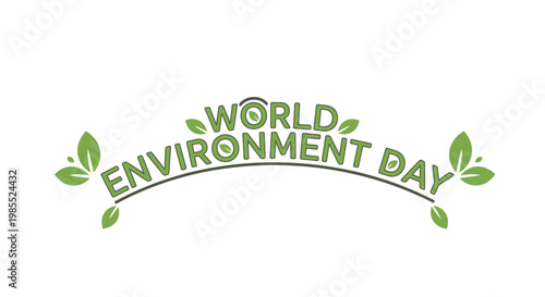 World Environment Day, eco friendly, green leaf, banner vector, environmental awareness, celebration