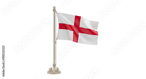 England flag on a flagpole