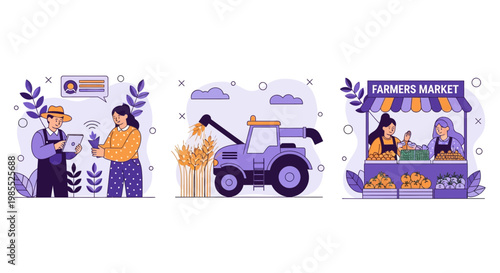 A Smart Farm Tech And Crop Grow In Seed To Food Sale At Shop Work