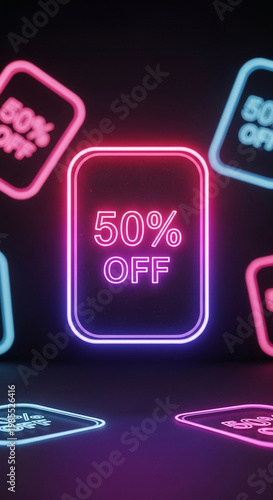 Neon signs displaying 
