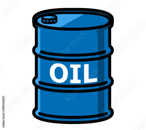 原油　石油　ドラム缶　イラスト素材