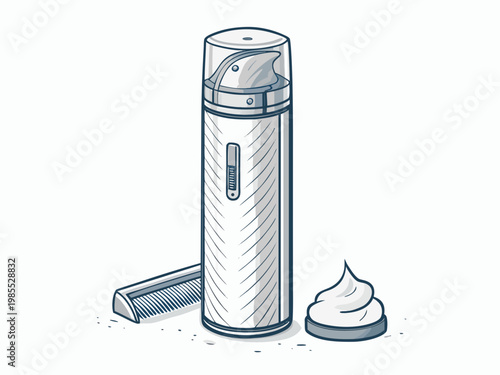 Depicting Create Bold Stroke Shaving Foam Dispenser Vibrant Creative Visual