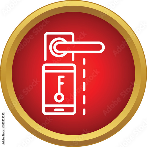 Mobile phone unlocking a smart door lock with a digital key