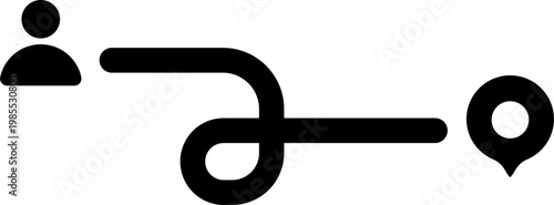 Person points to location map