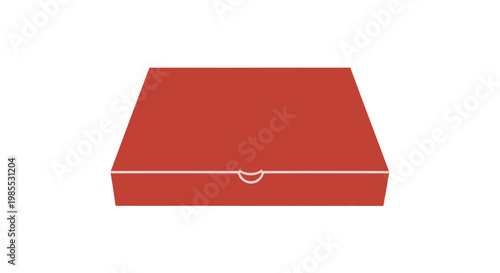 Red Box with White Trim and Handle.