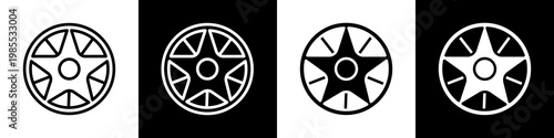 Alloys black and white icon design concept
