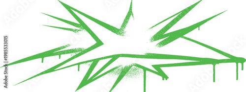 Green abstract starburst with drips and splatters spray paint drip effect paint splatter abstract background graphic element explosion effect paint texture grunge texture messy background