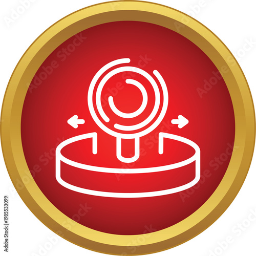 Interface icon indicating a full 360 degree immersive digital environment