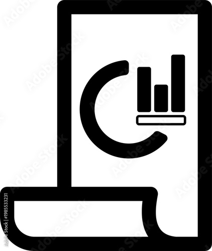 A graph appears on a device screen