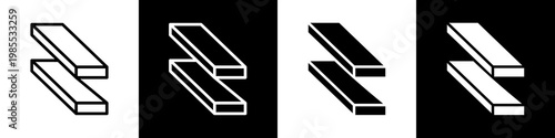 Steel black and white icon design concept