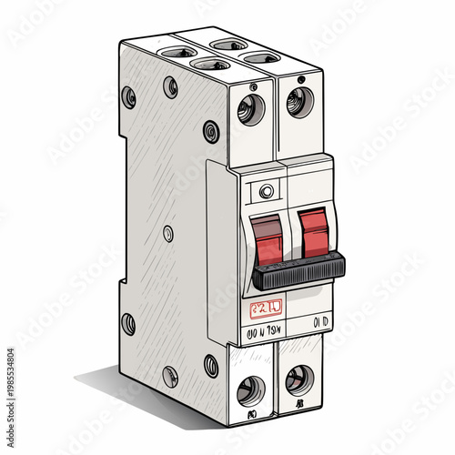 Bold Stroke Circuit Breaker Safety Switch Creative Visual Great for Commercial Projects