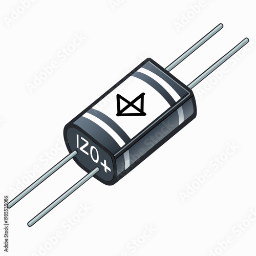 Bold Stroke Diode Component Creative Visual Perfect for Editorial Content