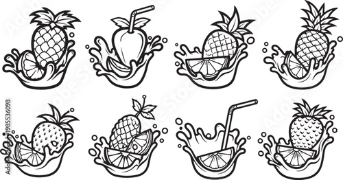 Illustrations of various types of bicycle wheel designs and components Vector