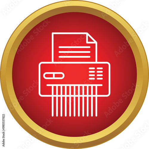 Paper shredder destroying a document, symbolizing data security and privacy