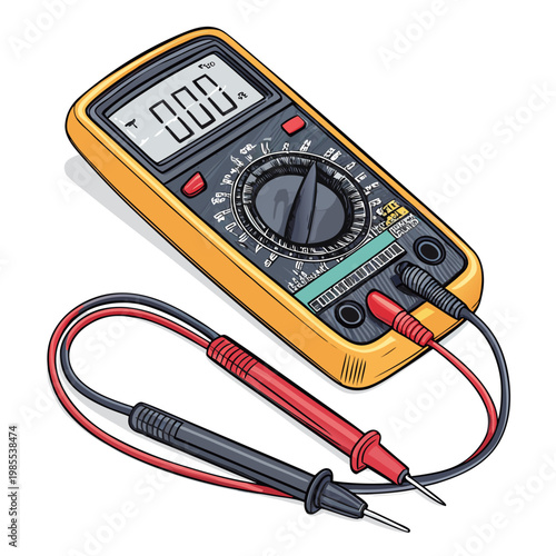 Bold Stroke Voltmeter Electrical Measuremen Premium Digital Asset Perfect for Editorial Content