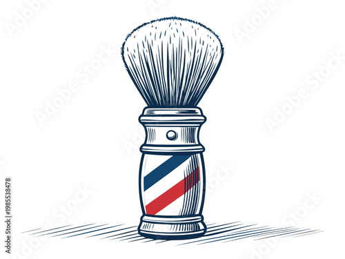 Create Bold Stroke Barber Brush For Shaving Premium Digital Asset Ideal for Marketing