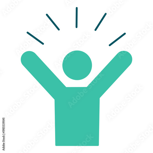 Happy successful businessman celebration