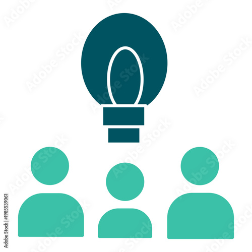 Team brainstorming creative idea