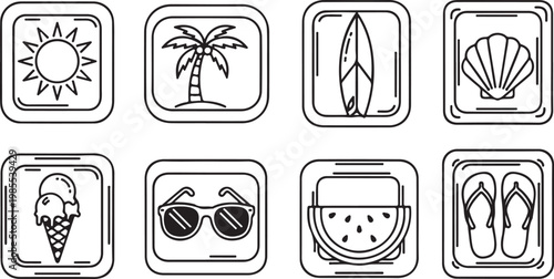 Symbols of ancient civilizations and their meanings in simple line art Vector