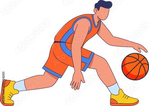 Basketball Player Illustration