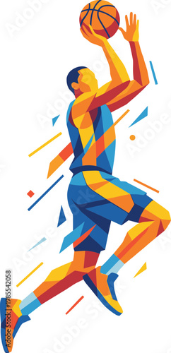 Basketball Player Illustration