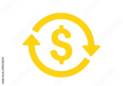 Circular arrows icon depicting continuous financial exchange or transaction process