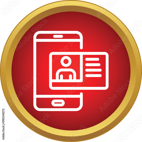 Smartphone screen showing a user profile for digital identification and access