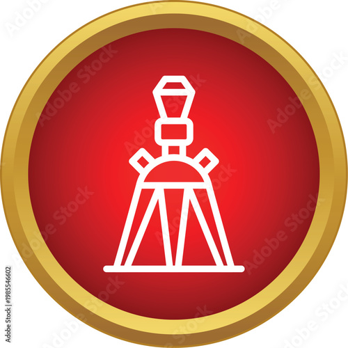 Oil pump derrick rig icon representing energy and extraction