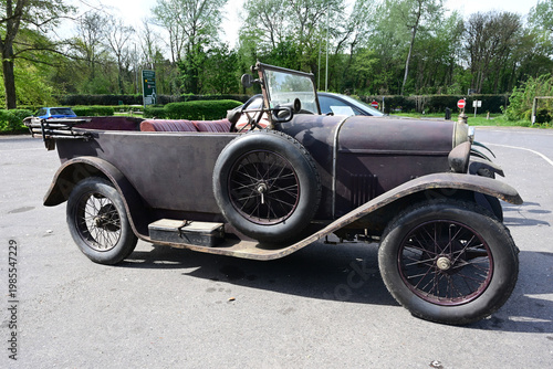 Vintage 1925 French automobile. 