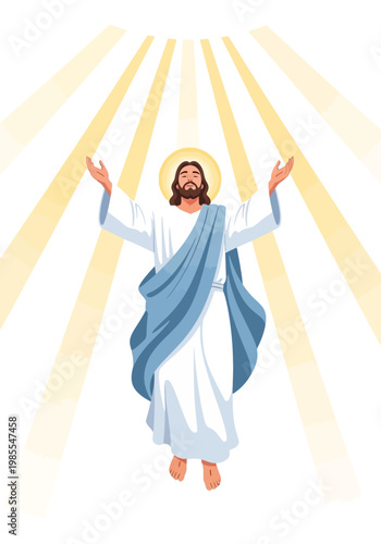 Jesus Christ with open arms.