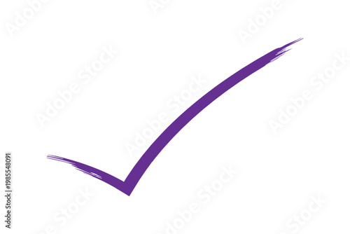 Business brush stroke approval checkmark sign icon minimalist right indication symbol vector illustration