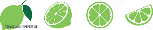 Illustration of a lemon being progressively cut into slices